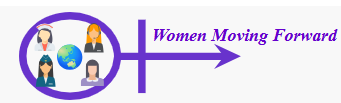 women moving forward