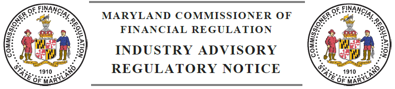 OCFR Industry Advisory-Regulatory Notice (header)