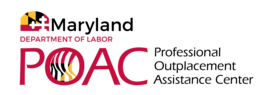 Maryland Department of Labor Professional Outplacement Assistance Center (POAC) logo