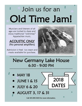 Old Time Jam Flyer 2018