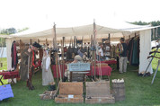 Photo of seller's booth at Fort Frederick 18th Century Market Fair