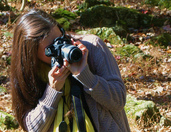 Photo of woman photographing nature