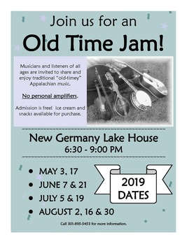 Old Time Jam Flyer 2019