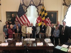 Photo of Board of Public Works commemorating Rural Legacy Program milestone