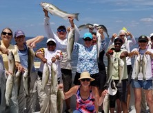 ladies on fishing boat