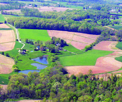 Aerial photo of landscape surrounding Piney Run