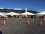 Photo of tents  at Dover Speedway