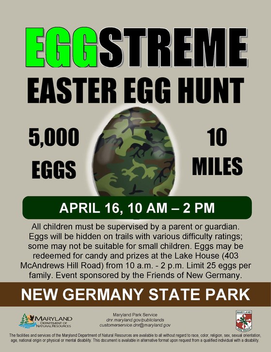 Eggstreme Egg Hunt Flyer