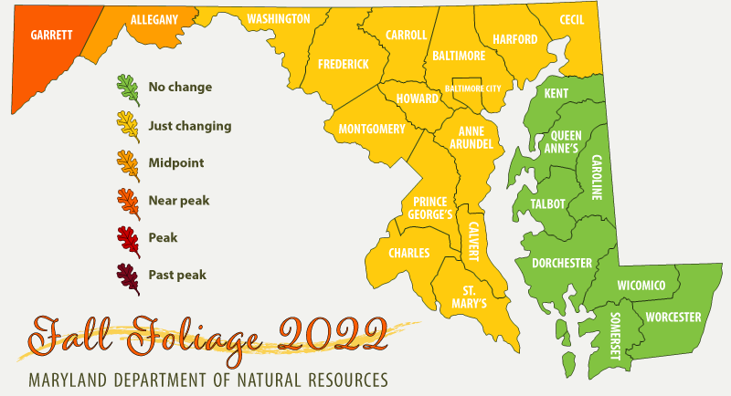 Map of Maryland counties