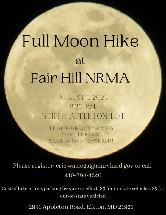 Full Moon Hike Flier