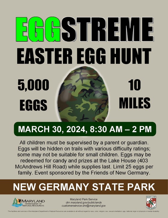 EGGstreme Easter Egg Hunt Flyer