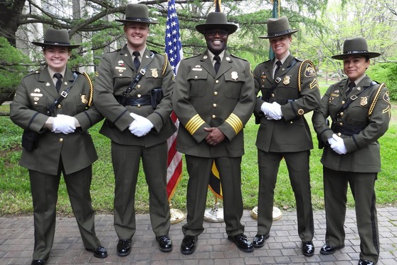 Col. Lilly with Honor Guard