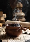 Herbal pots steaming