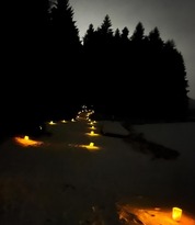 Trail with Luminaries