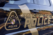 Maryland Natural Resources Police logo on the side of a truck