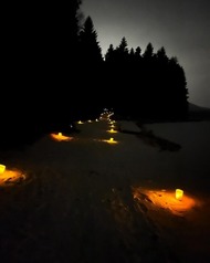 Trail with Luminaries
