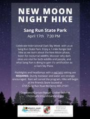 New Moon Hike Flyer