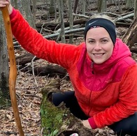 Picture of Person Holding Walking Stick
