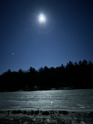 Picture of Full Moon over New Germany Lake