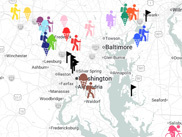 Ice cream and hiking trail map