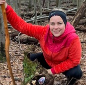 Picture of Person with Walking Stick