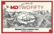 Illustration of various Maryland species and outdoor activities
