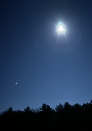 Picture of Full Moon over New Germany Lake