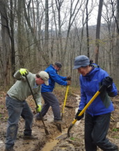 Picture of Volunteers Doing Trail Work