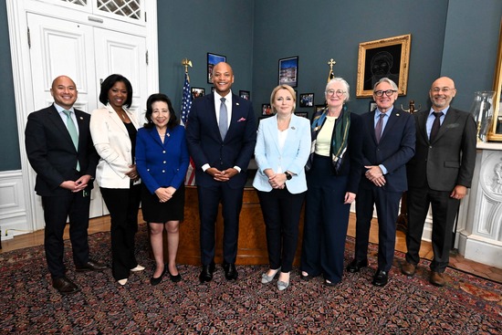 Governor Wes Moore and European Union representatives welcomed Ambassador Jovita Neliupšienė