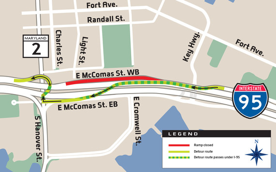 Ongoing Work Results in Temporary Closures of Ramp from East McComas ...