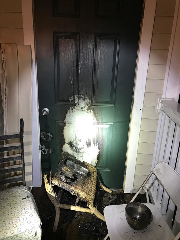 After sprinkler activation - Photo courtesy of OSFM