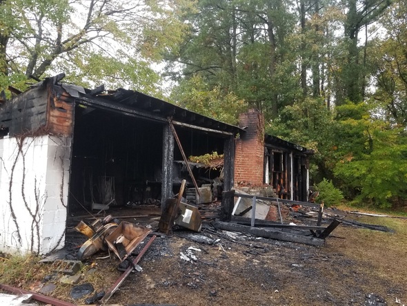 Faulkner Shed Fire 10-29-17