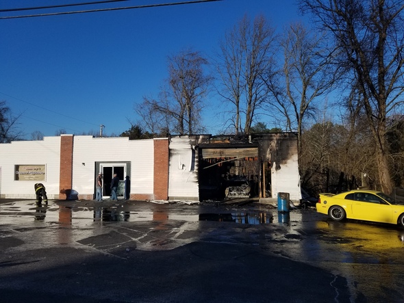 Mervell Dean Road Building Fire