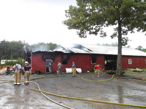 Garage Fire 8-3-18 Leonardtown