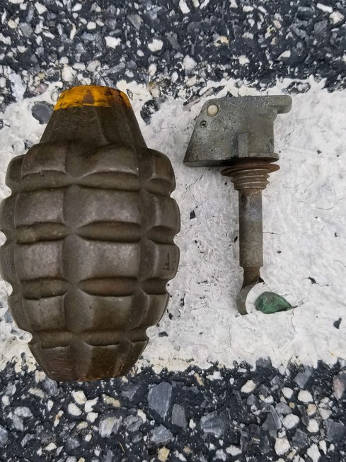 Inert hand grenade in Carroll County