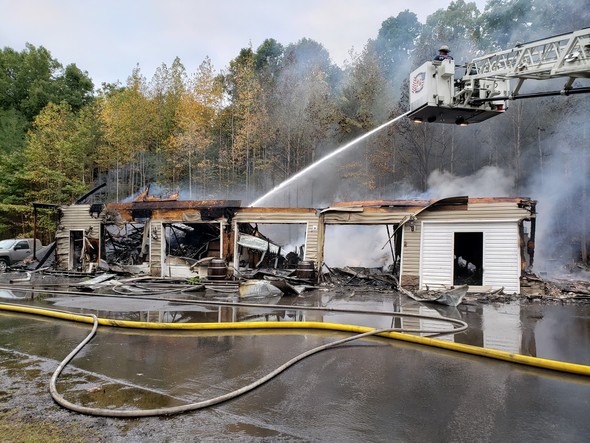 Running Hare Vineyard fire