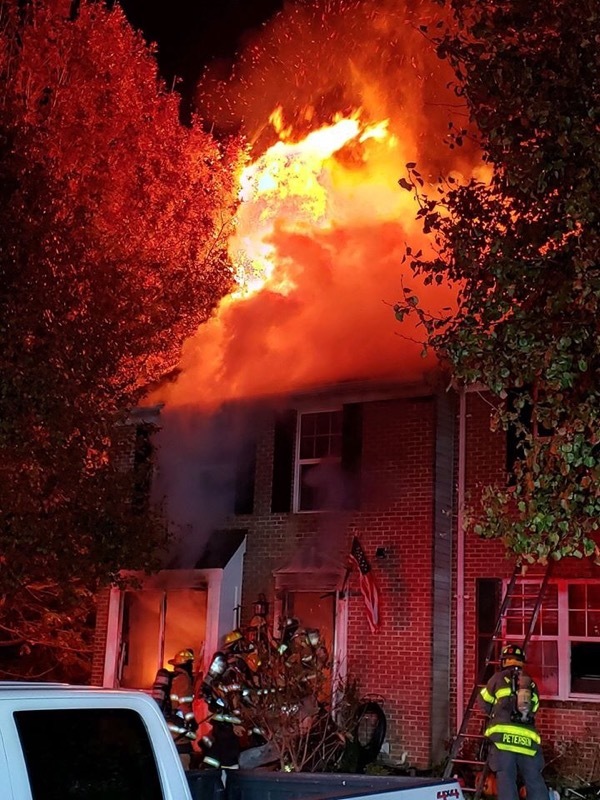 Bel Air Townhome Fire