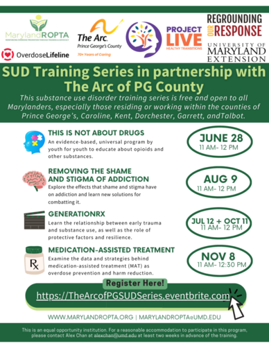 MarylandROPTA Trainings Flyer