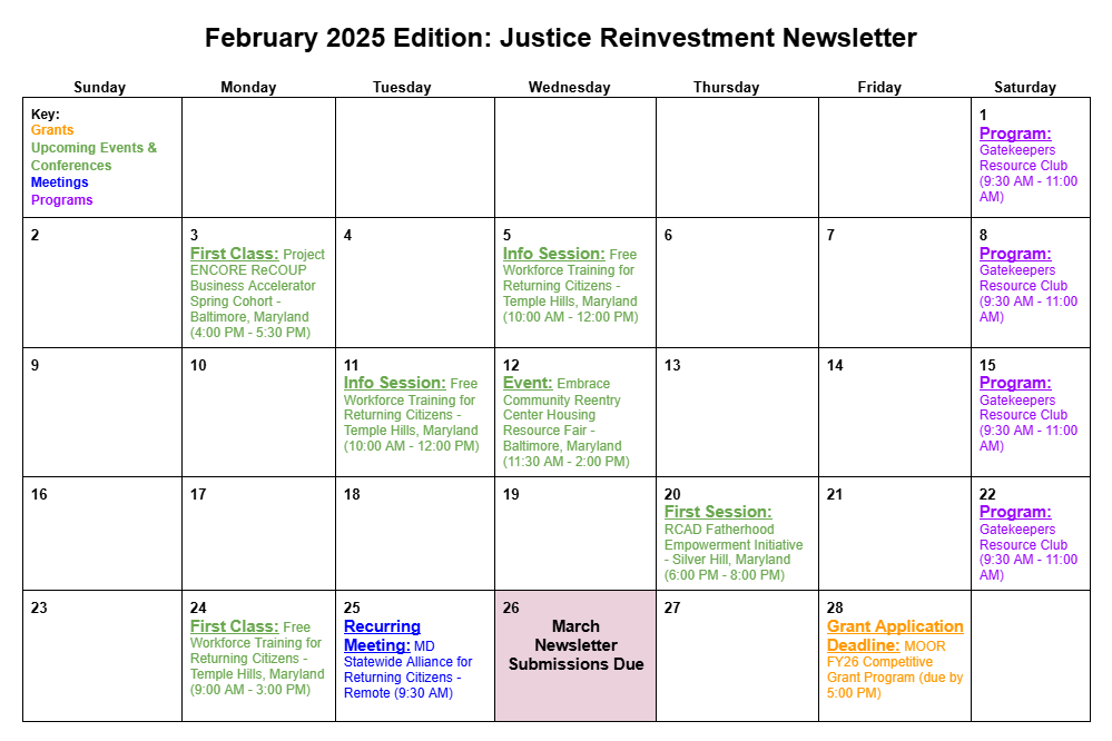 February 2025 Calendar