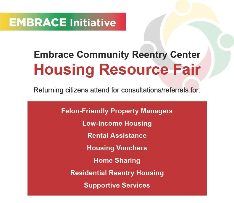 Embrace Housing Resource Fair - March Flier