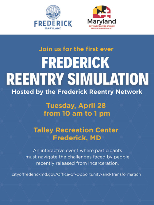 Frederick Reentry Simulation Flyer