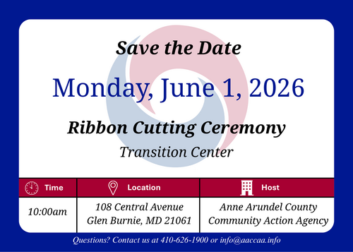 Transition Center Ribbon Cutting Ceremony Save the Date