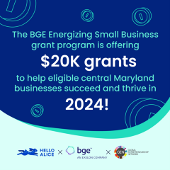 BGE Energizing Small Business Grants
