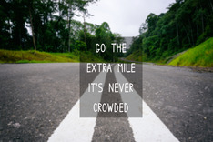Go the extra mile