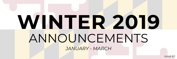 Winter 2019 Announcements