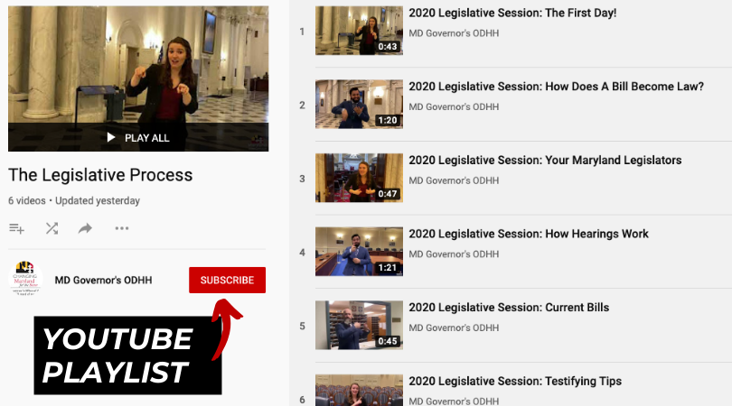 YouTube Playlist: Legislation