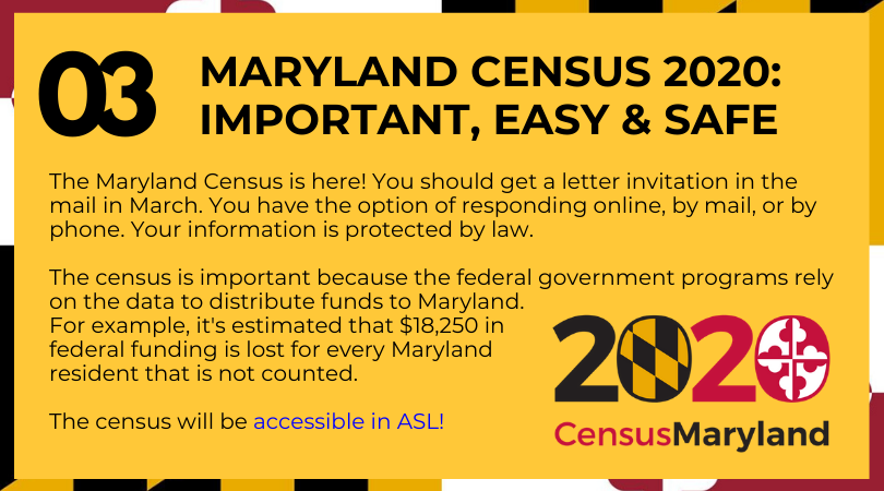 MARYLAND CENSUS 2020: IMPORTANT, EASY & SAFE