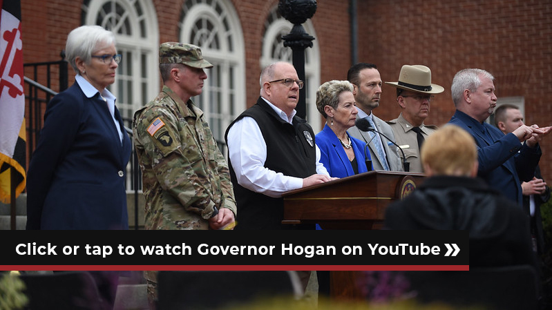 Click or tap to watch governor hogan on youtube