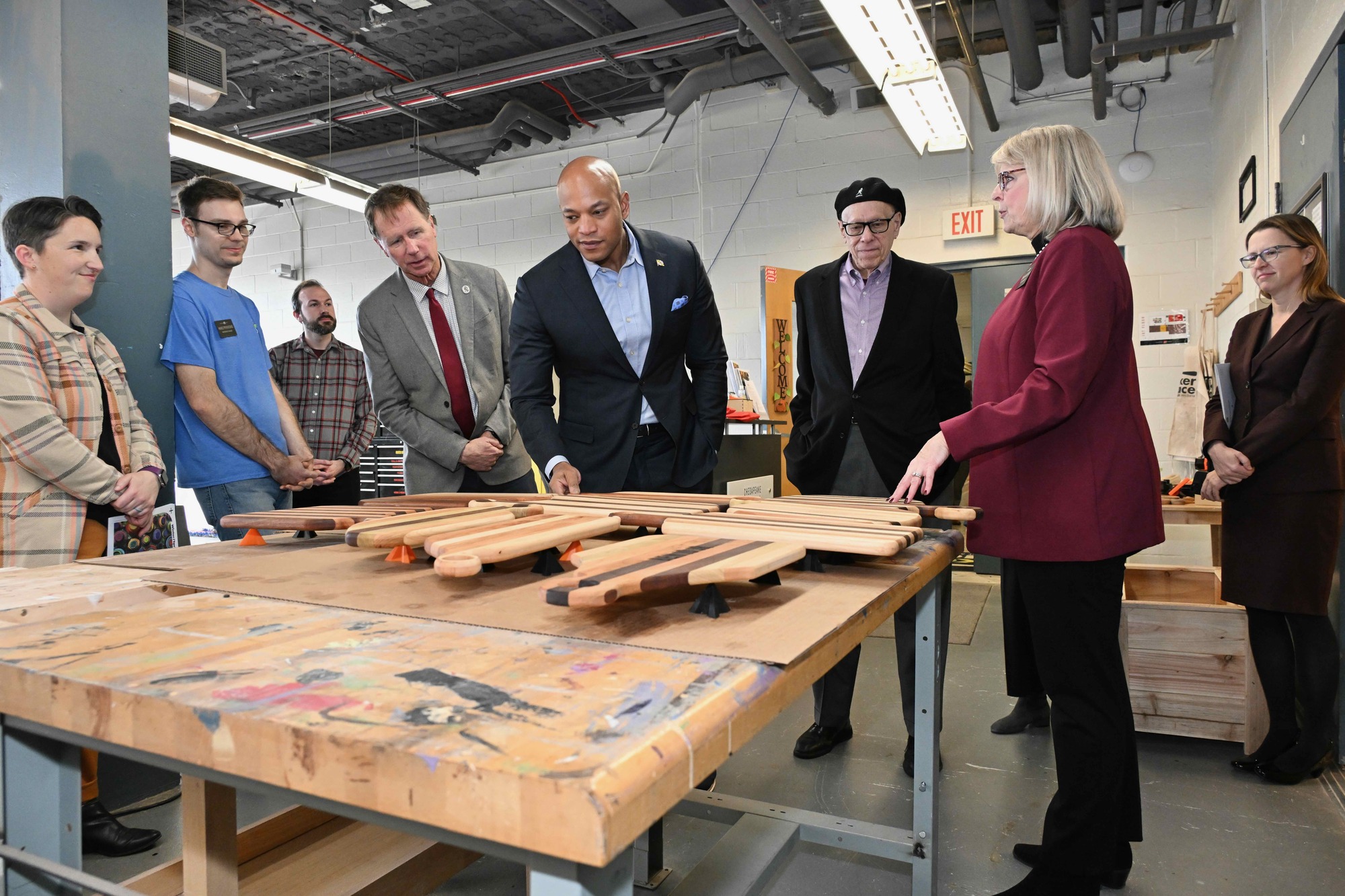 Governor Moore visits the Chesapeake Arts Center