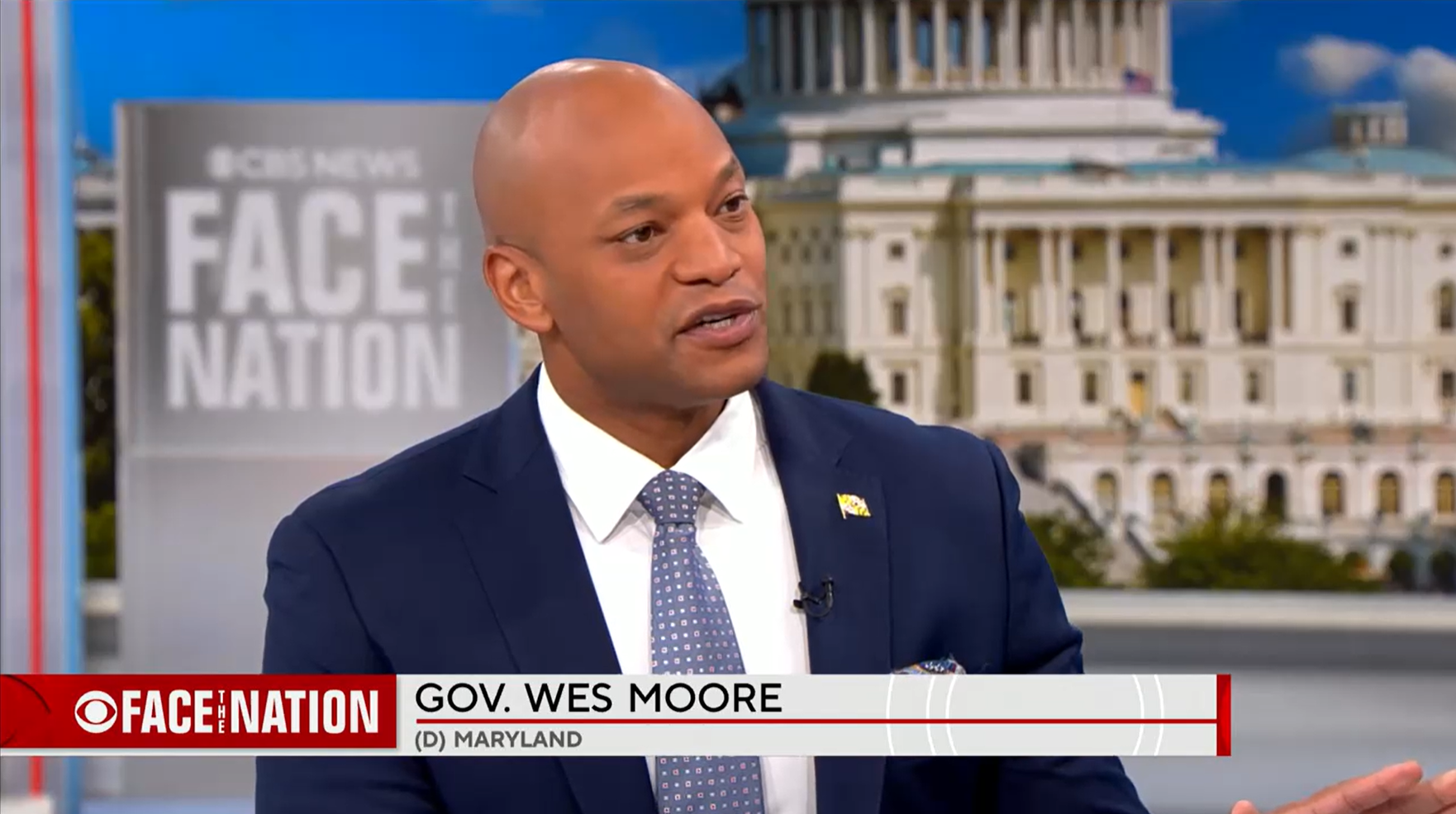 Governor Moore seated